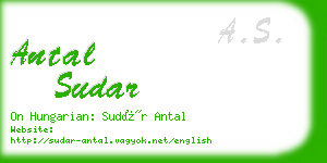 antal sudar business card